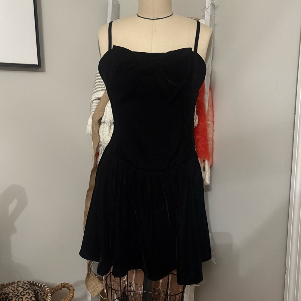 SOLD NWT For Love and Lemons Martini Velvet Mini Dress - Picture 8 of 12
